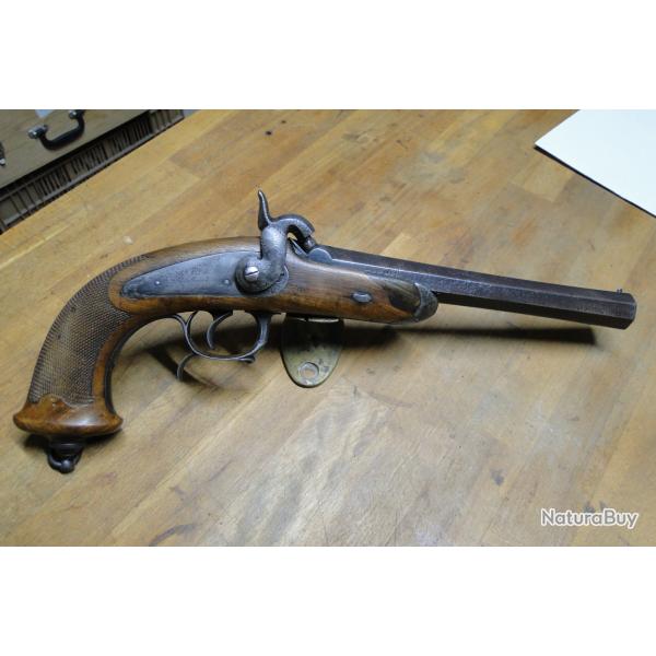 pistolet 1833 2� type � percussion