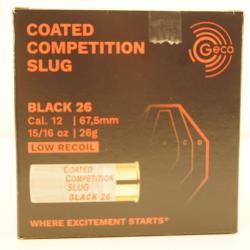 GECO SLUG BLACK 26 CAL12/67.5