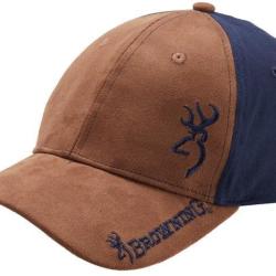 CASQUETTE SEAN BLEU MARINE/MARRON BROWNING