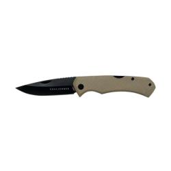 Couteau de Chasse Pliant FUZYON - Lame Acier 8 cm, Manche Ergonomique et Verrouillage S&eacute;curis&eacute;