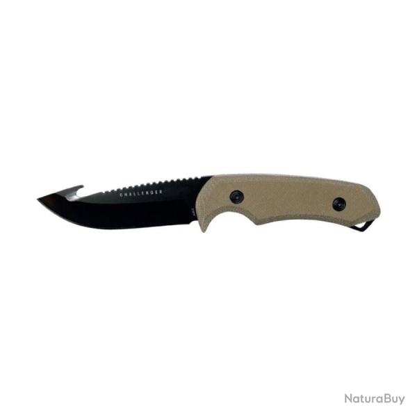 Couteau de Chasse FUZYON - Lame Acier japonais aux-8 - 10 cm, Manche Ergonomique
