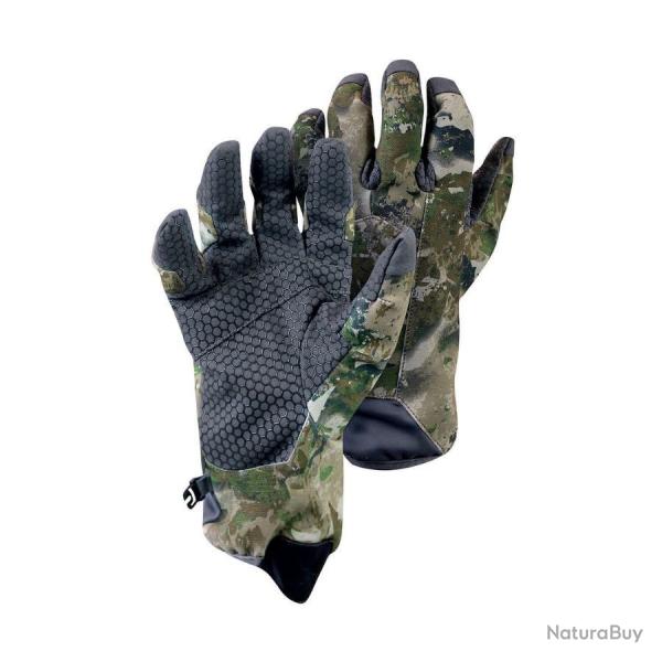 Gants hiver camouflage FUZYON - Taille M - Chauds, coupe-vent, tactiles, paume silicone