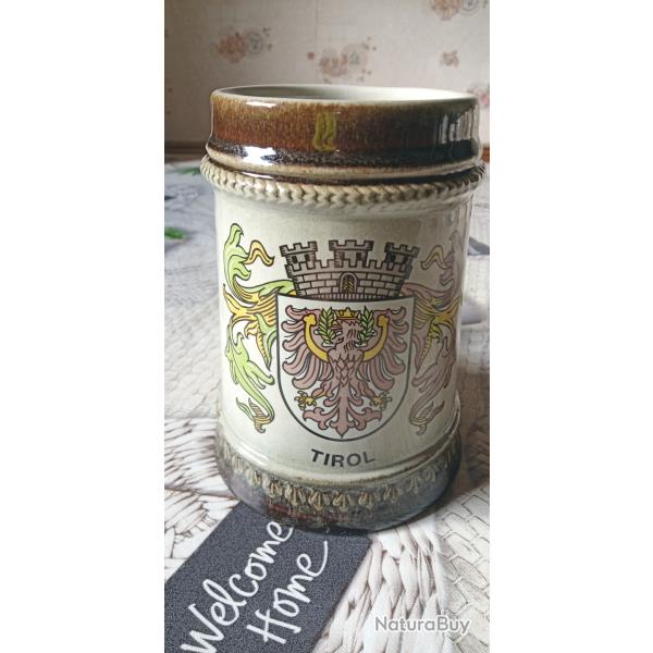 Vends une chope � bi�re en gr�s du Tyrol 500ml