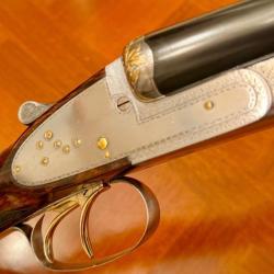 !!! Magnifique !!! Artisan Or Fusil Belge 12/70