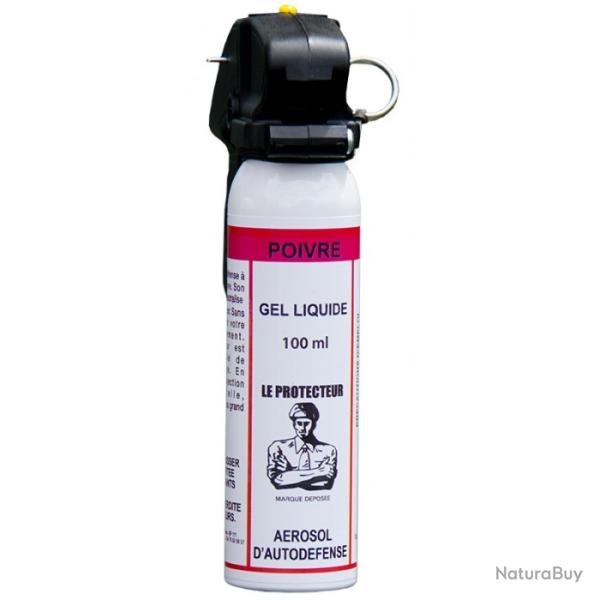 LPSA AEROSOL DE DEFENSE A GEL POIVRE 100ml AVEC POIGNEE