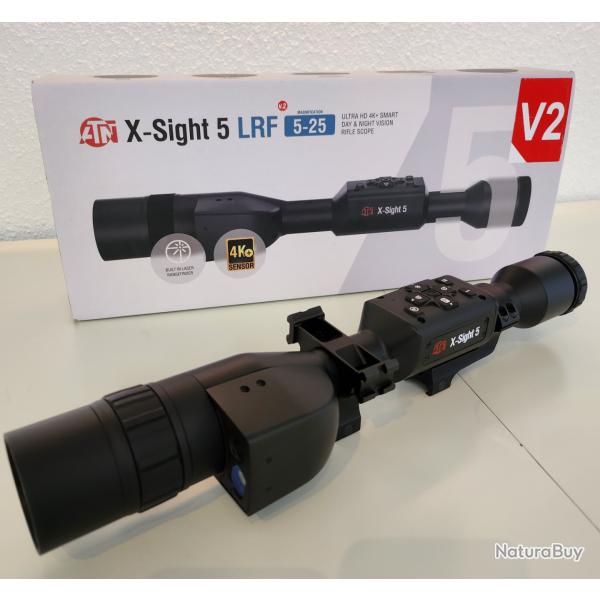 Lunette de vision nocture ATN X-SIGHT 5 LRF V2 grossissement 5- 25 X t�l�m�tre laser int�gr�