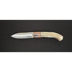 Couteau pliant Joker NA-98 - Manche os & &eacute;b&egrave;ne - Lame Sandvik 12C27 8 cm