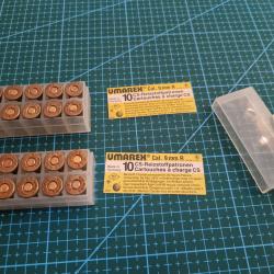 Munition &agrave; gaz Cs. Umarex Cal 9mm R pour revolver