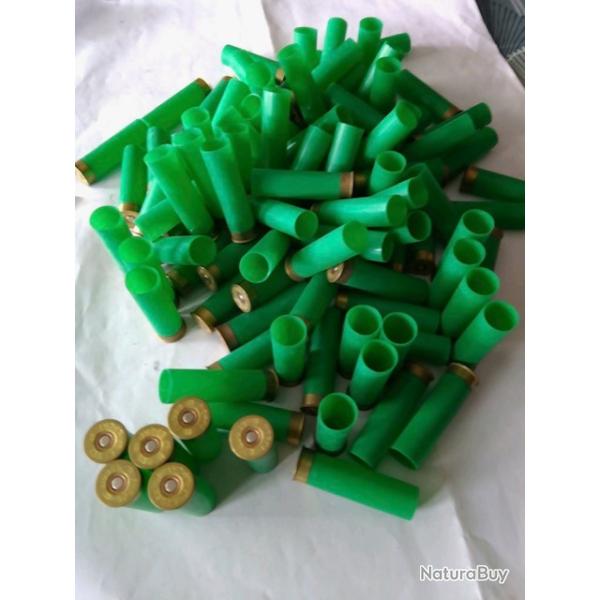 lot de 100 douilles cal 16 chambrees a 67mm