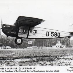 Carte postale Dornier Merkur Lufthansa - N&deg;8550