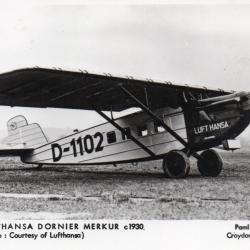 Carte postale Lufthansa Dornier Merkur c1930 - N&deg;8551