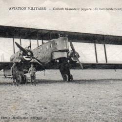 Carte Postale Aviation Militaire Goliath bi-moteur - N&deg;8556