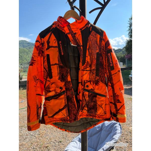 Veste de chasse orange somlys