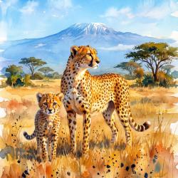 Affiche 30x40cm savane