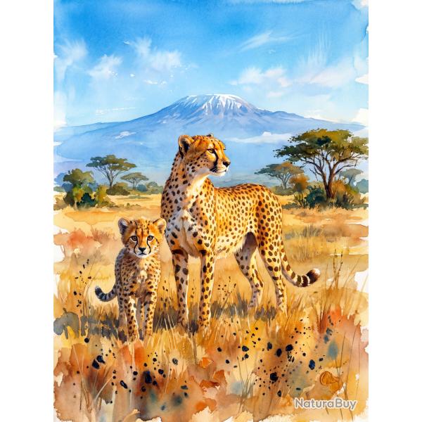 Affiche 30x40cm savane