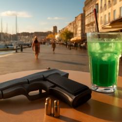 Affiche 30x40cm Gun et Terrasse