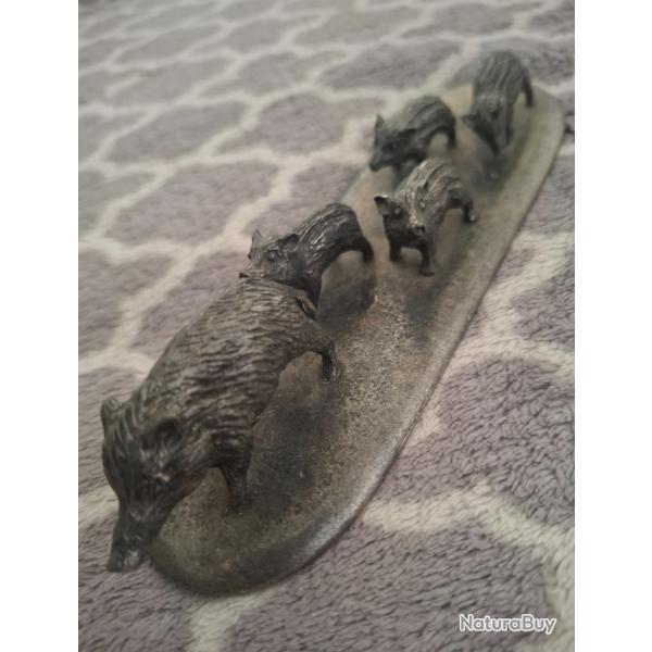 Figurine sanglier en �tain