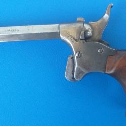 Tr&egrave;s beau petit pistolet "de cycliste" , artisanat fran&ccedil;ais 5,5mm ou 6mm bosquette