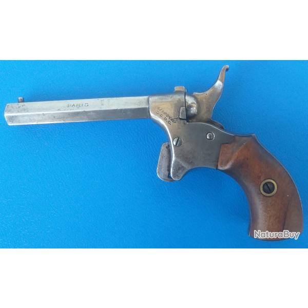 Tr�s beau petit pistolet "de cycliste" , artisanat fran�ais 5,5mm ou 6mm bosquette
