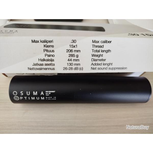 Mod�rateur de son OSUMA Optimum calibre 30 filetage 15/1
