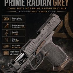 CANIK PRIME RADIAN GREY 9X19