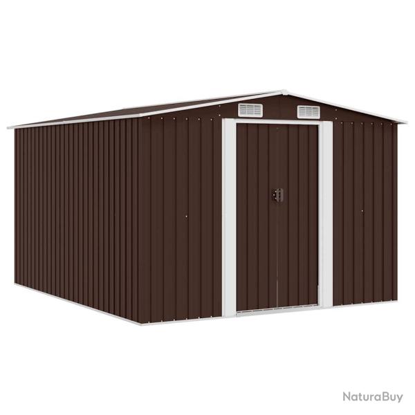 Abri de 257x298x178 cm M�tal Marron