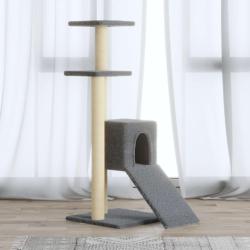 Arbre &agrave; chat avec griffoirs en sisal Gris clair 92 cm