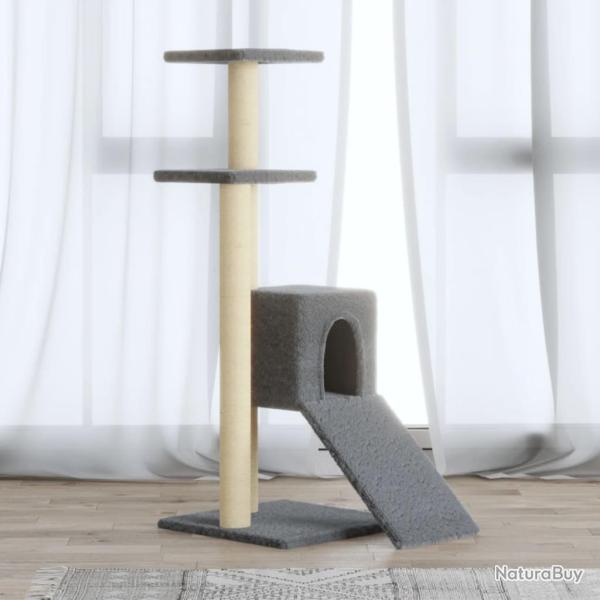 Arbre � chat avec griffoirs en sisal Gris clair 92 cm