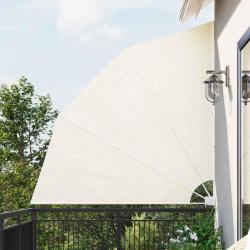 Auvent lat&eacute;ral pliable de balcon Cr&egrave;me 210 x 210 cm