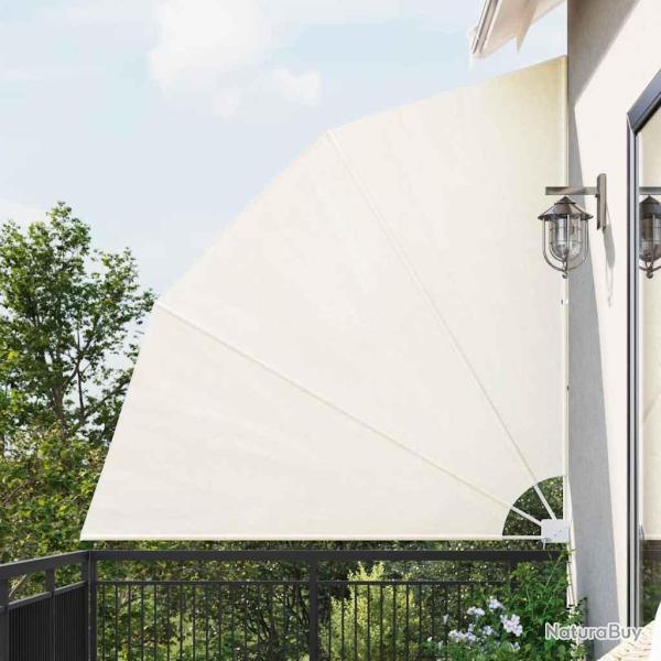 Auvent lat�ral pliable de balcon Cr�me 210 x 210 cm