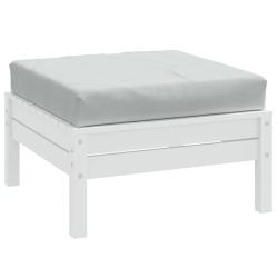 Coussin de palette gris clair m&eacute;lang&eacute; 60x60x9,5 cm tissu
