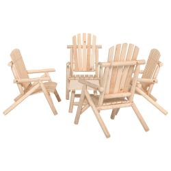 Ensemble de salon de 5 pcs bois massif d'&eacute;pic&eacute;a