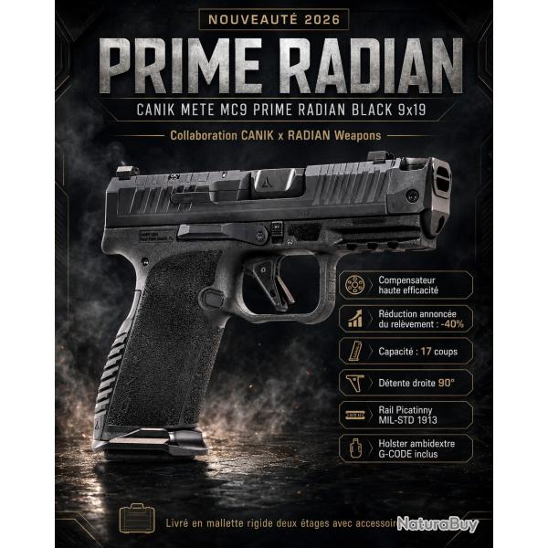 PROMOTION CANIK PRIME RADIAN BLACK 9X19