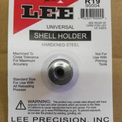 shell holder lee 19 R19 N&deg;19 pour 9mm, 9x19, 38 acp, 38 super auto, 40 s&w, 10 auto, 41 action ex...