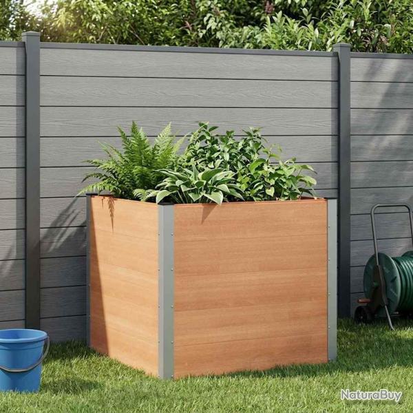 Jardini�re sur�lev�e Marron 100 x 100 x 91 cm