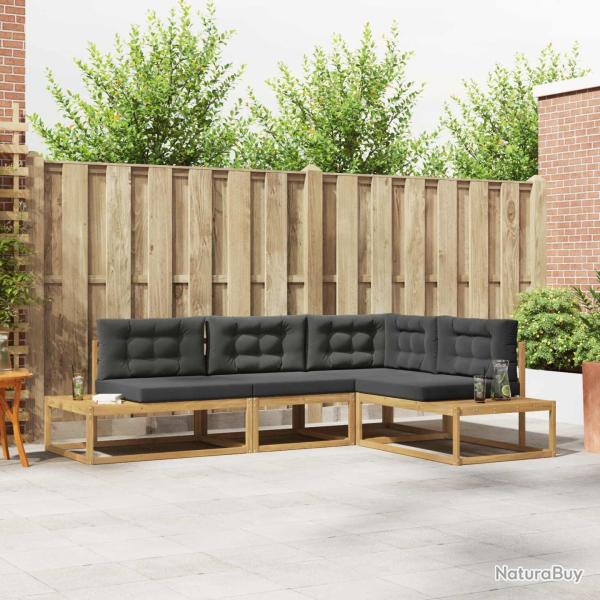 Ensemble de canap�s d'ext�rieur Blanc 277,5 x 198,5 x 73 cm