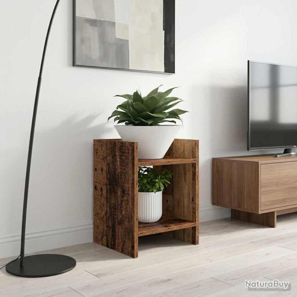 Support de Plante Bois ancien 30 x 30 x 40 cm Bois d'ing�nierie