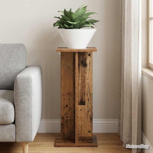 Support de Plante Bois ancien 25 x 25,5 x 60,5 cm