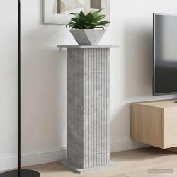 Support de Plante Gris b&eacute;ton 30,5 x 30 x 80,5 cm