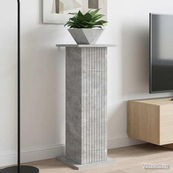 Support de Plante Gris b�ton 30,5 x 30 x 80,5 cm