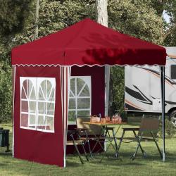 Tente de f&ecirc;te pop-up 195 x 195 x 245 cm Bordeaux Tissu Oxford