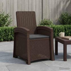 Chaise de jardin inclinable imitant le rotin PP