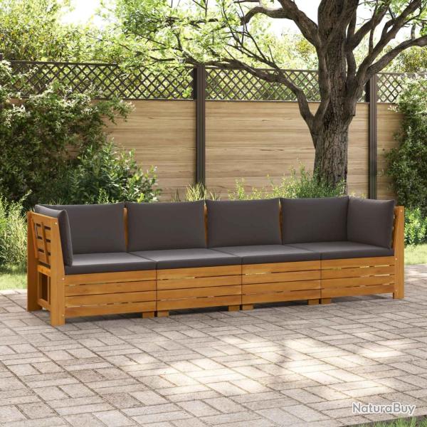Ensemble de canap�s d'ext�rieur avec coussin 4 Pi�ce Marron