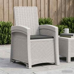 Chaise de jardin inclinable imitant le rotin PP