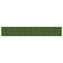 &Eacute;cran de balcon avec feuilles Vert 500 x 75 cm