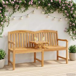 Banc en Bois Sculpt&eacute; en Rose 150,5 x 60 x 95 cm Naturel