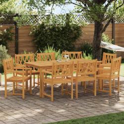 Chaises de jardin 8 pcs Naturel Bois d'Acacia Massif