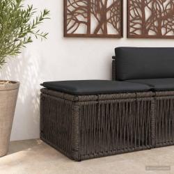 Tabouret Gris polyrotin