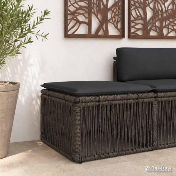 Tabouret Gris polyrotin