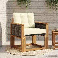 Sofa de milieu ext&eacute;rieur Bois d'Acacia Massif Naturel